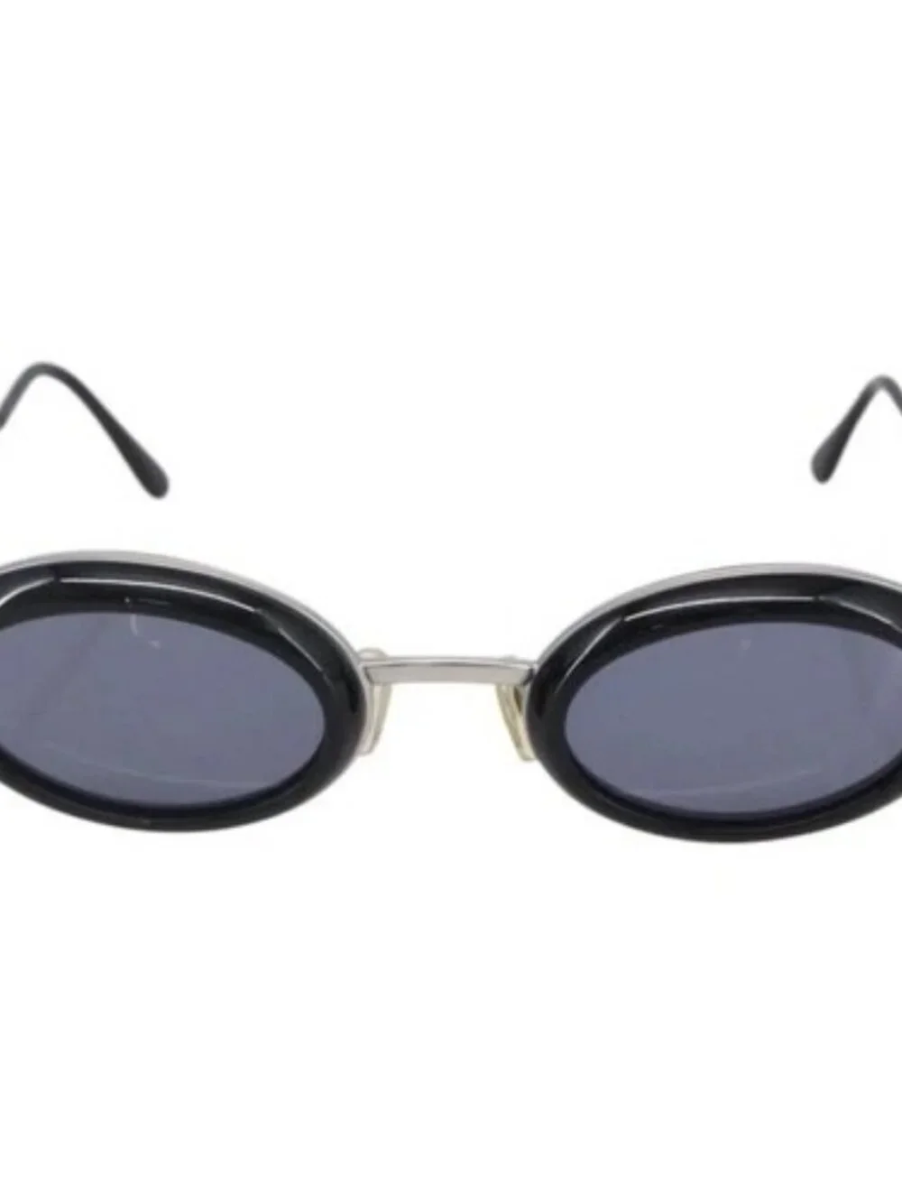 CHANEL Sunglasses plastic Black CC Auth BA7282